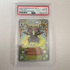 Pokémon Zweilous Illustration Rare Holo Sv: White Flare 147/086 PSA 8 2025 on eBay