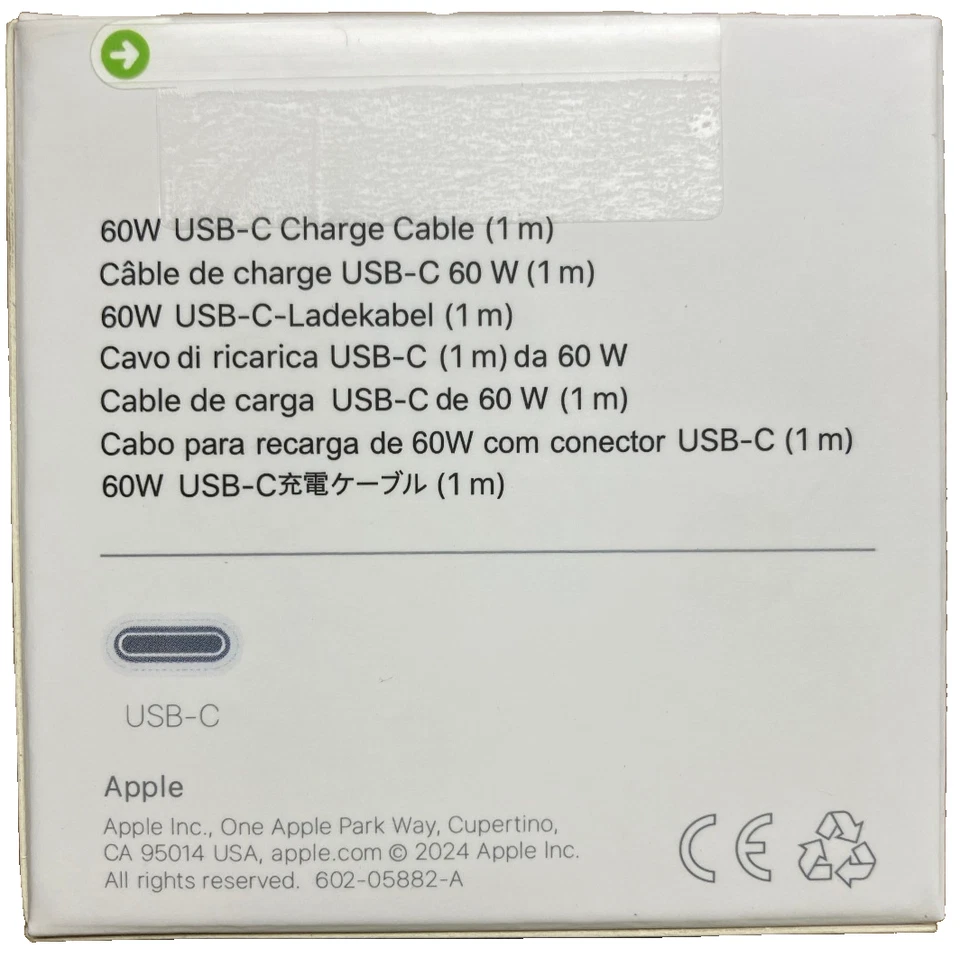 Apple 1M Woven USB-C Charge Cable - Image 2 of 2