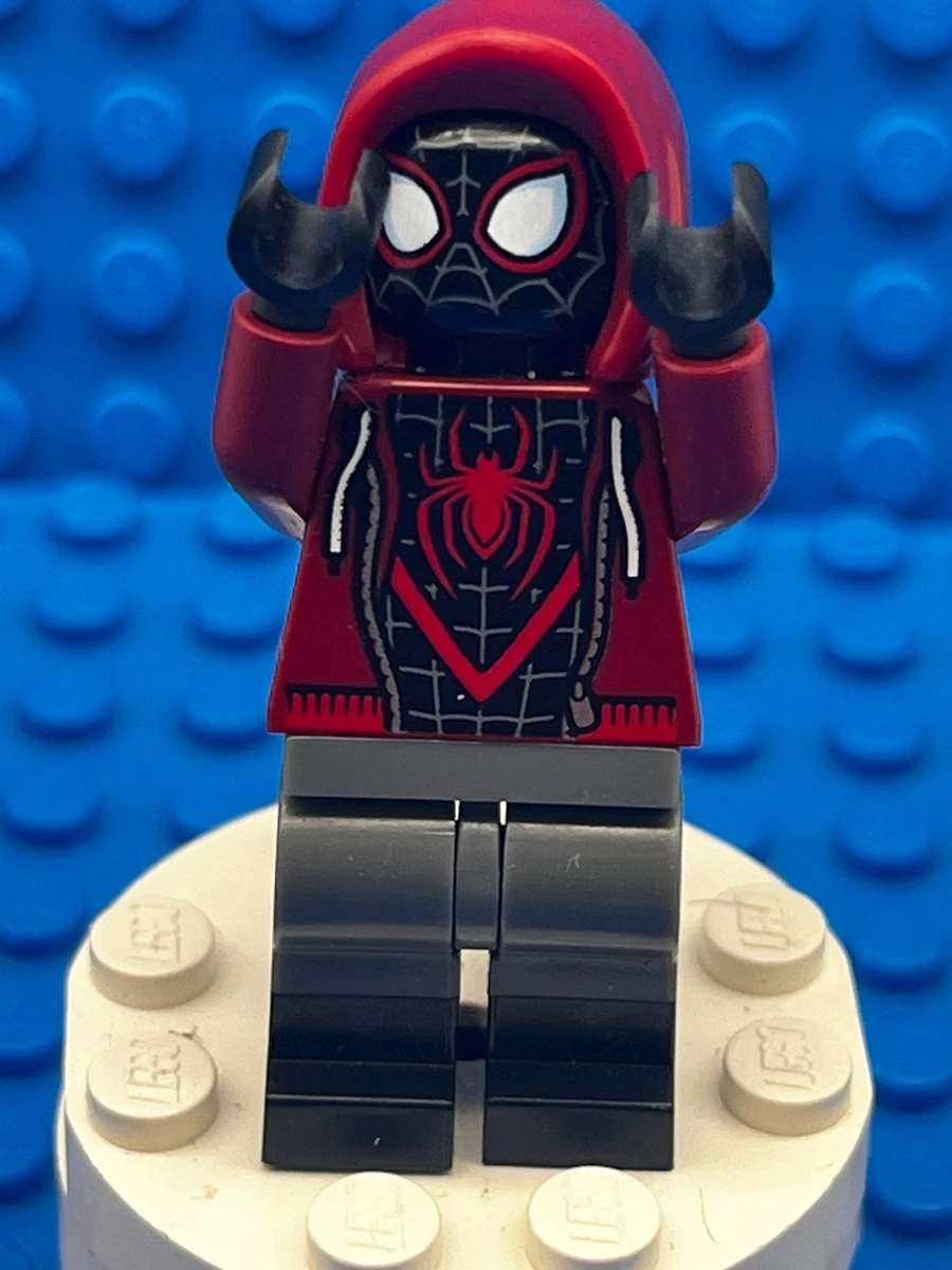 LEGO Marvel Spider-Man Miles Morales Dark Red Hoodie sho0679 Minifigur