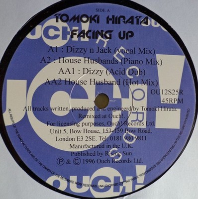 Tomoki Hirata - Facing Up - UK 12'' Vinyl - 1996 - Ouch! Records