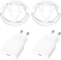Iphone 14 SchnellladegeräT 20W USB-C Netzteil + 2M Type-C Auf Lightning Kabel