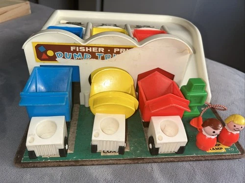 Fisher-Price 1970s Vintage Dump Truckers Play-set #979 with Trucks