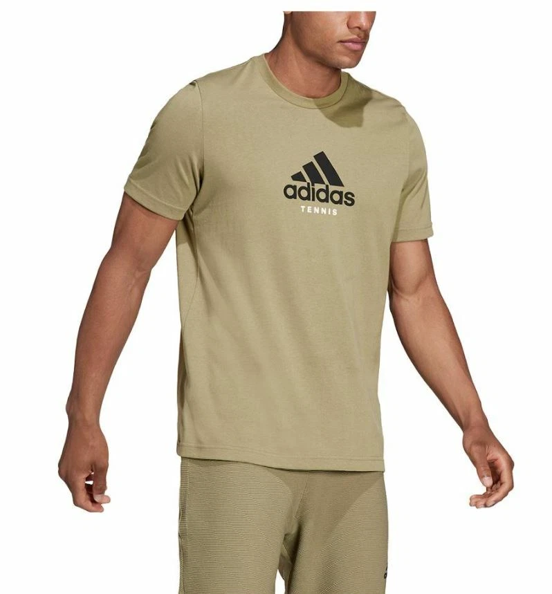 adidas Men&#039;s NYC Graphic Tennis T-Shirt Green US open GU8862 | eBay