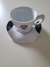 Raro set tazza e piattino rialzo tazza latte cappuccino stampa mucca Bialetti Mukka