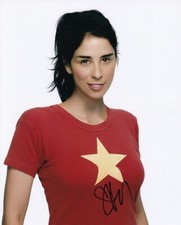 SARAH SILVERMAN signed Autogramm 20x25cm MILLION WAYS TO DIE in Person autograph