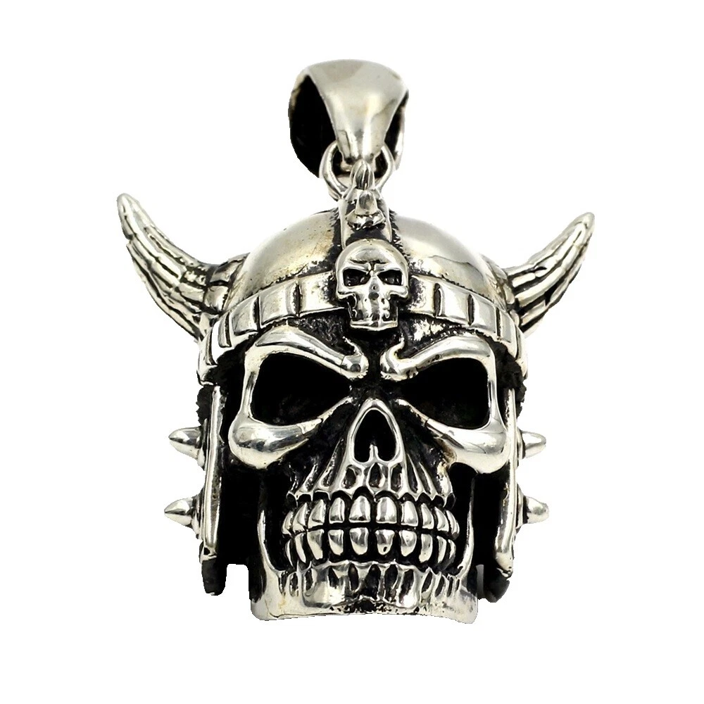 Skeletons & Skulls Sterling Silver Necklaces & Pendants for Men