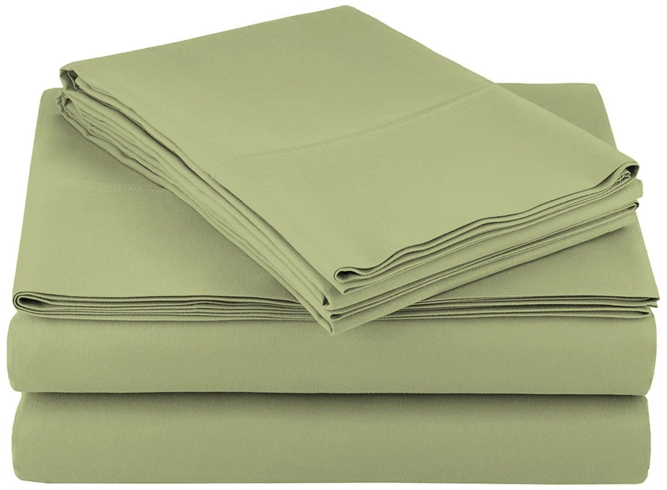 Bed Sheet Set 4 Piece Egyptian Comfort 1800 Count Ultra Soft Deep Pocket - Image 2 of 4