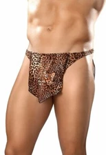 MALE POWER TARZAN THONG Leopard Loincloth Animal Jungle Men's Underwear Lovefifi