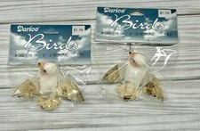 Darice Artificial Decorative Birds Home Garden Decor for Crafts 2 Dove 2 Packs