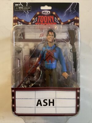 NECA Toony Terrors Ash Evil Dead 6  Chase Battle Blood Variant Action Figure NEW