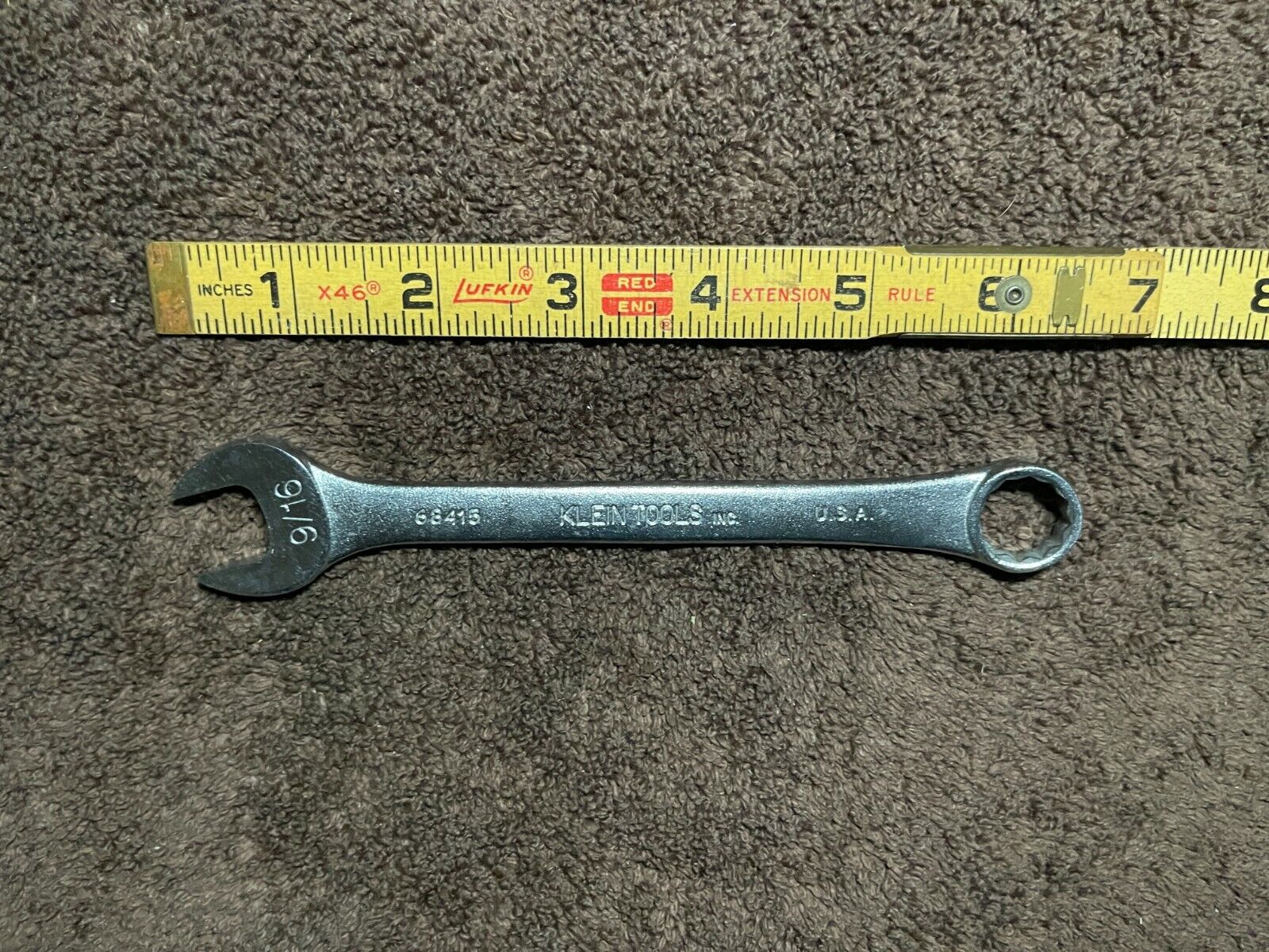 Klein Tools 68415 9/16" SAE 12 Point Combination Wrench USA
