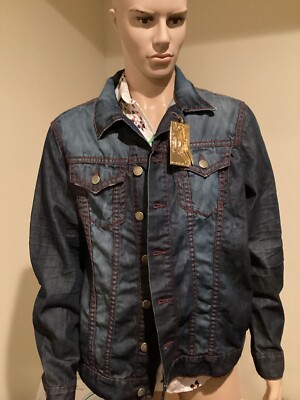 Robins Jean Denim Jacket XL NWT Blue