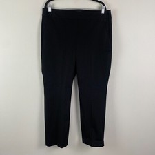 J Crew Remi Pant In Bi-stretch Cotton Size 16 Black Ankle