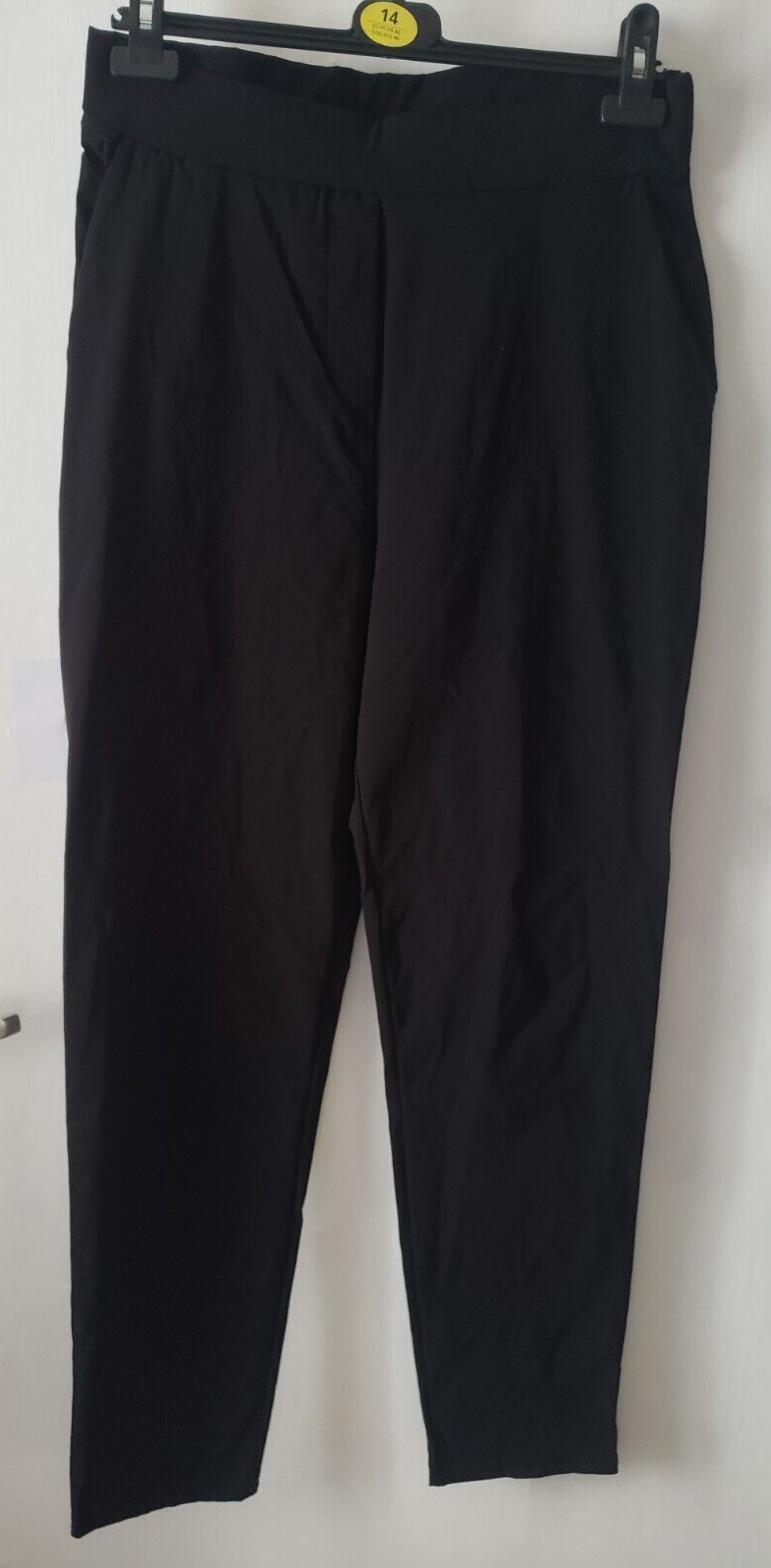 Ladies Black Stretch Trousers Size 14 Boohoo Used Excellent eBay