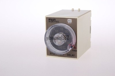 110V AC Power Off Delay Timer Time Relay 0-30 Second 30S ST3PF & PF083A Base