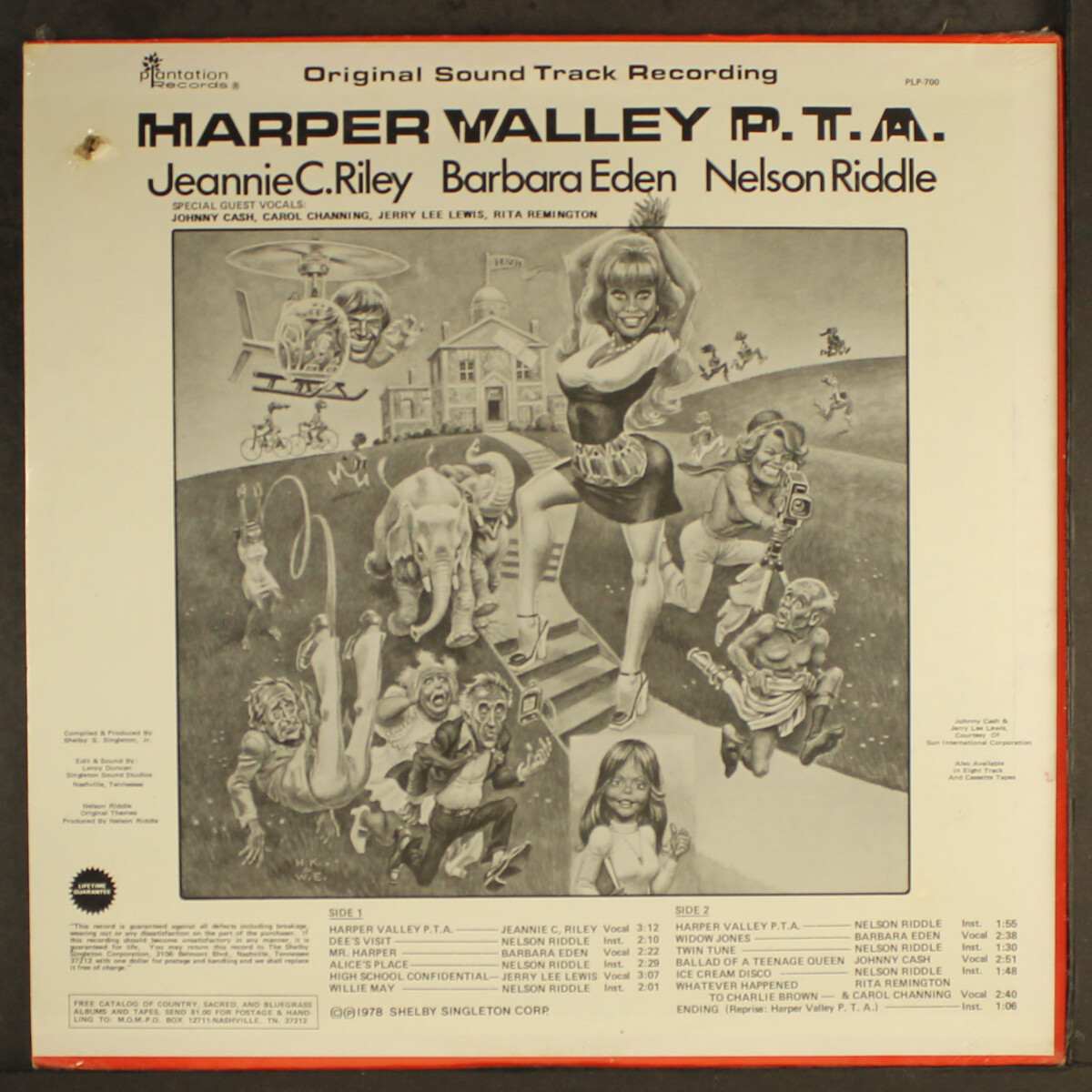 SOUNDTRACK: harper valley p.t.a. PLANTATION 12