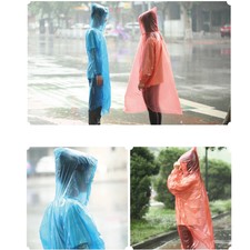 6 Pcs Thicken Raincoat With Hood Thermal Blanket Survival Equipment Hooded