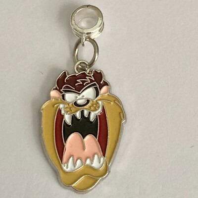 Taz Tas Tasmanian Devil Charm European Bead Bracelet Warner Bros