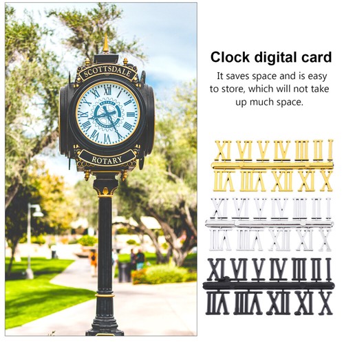 Sets Clock Numerals Replacement Roman Numerals Clock Mechanism Number - Foto 9 di 12