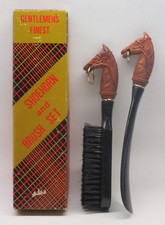 Vintage Horse Head Clothing Brush And Shoe Horn Set