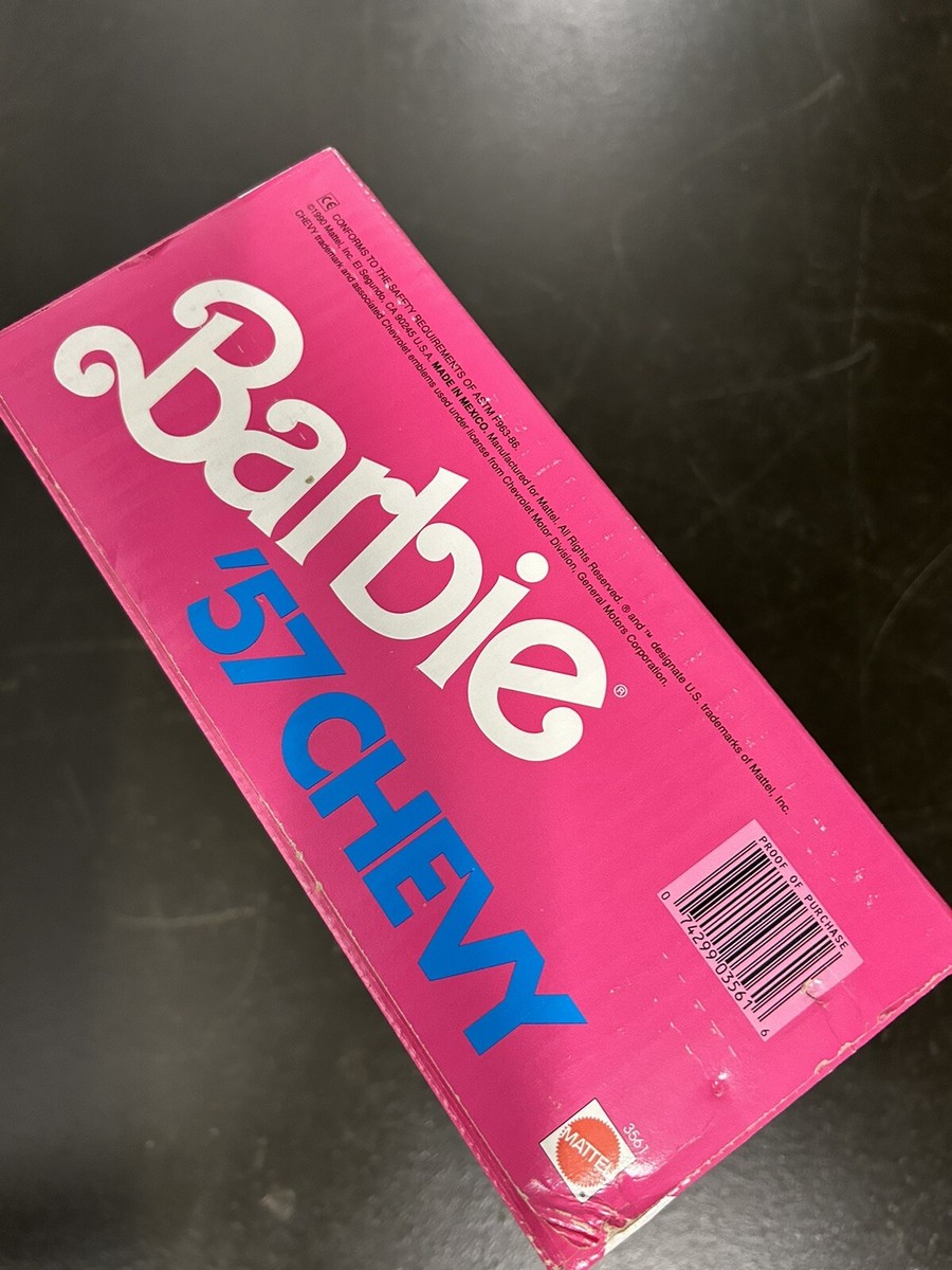 NEW SEALED Vintage Mattel Pink Barbie Bel Air '57 Chevy Car | eBay