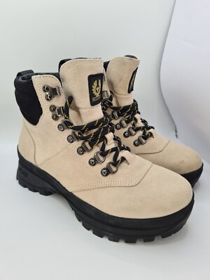 Belstaff Scramble Wanderschuhe Lammfarbe Vibram Sohlen Größe 8,5