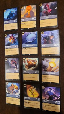 Disney Lorcana The First Chapter Complete Common Full Set 72 Cards 1st  Edition | eBay