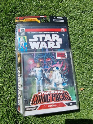 Hasbro Dark Horse Star Wars Comic  Packs Luke Skywalker R2D2 Number 4 2006 NIP