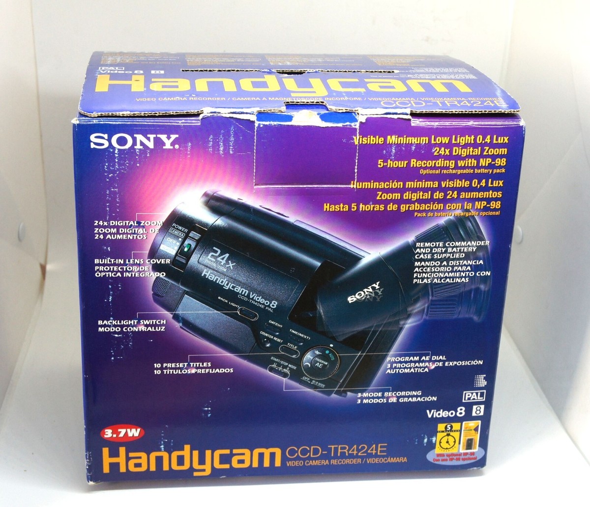 SONY Handycam Video8 CCD-TR270PK 積ま 化粧箱アリ