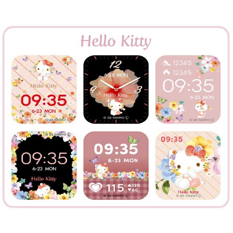 Hello Kitty スマートウォッチ ピンク　GH-SMWL-KT Amazon.co.jp: サンリオスマートウォッチ ハローキティ デザイン