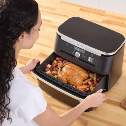 XXXL FlexDrawer Air Fryer, 10.4L Extra Large Drawer with Removable Divider, D... - Picture 3 of 8