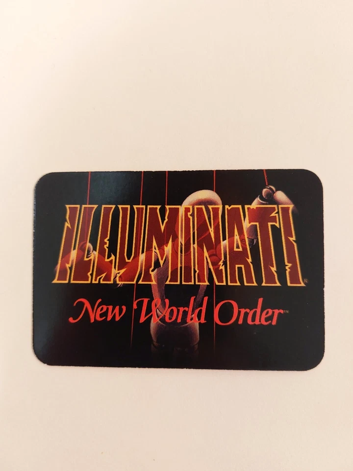 INWO Illuminati New World Order ROTES KREUZ - 1995 Unlimited Edition *RARE CARD* - Bild 2 von 2