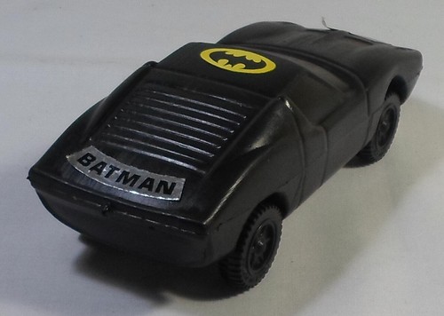 GREEK 80's BATMAN BATMOBIL LAMBORGHINI MIURA 6'' PLASTIC TOY CAR GREECE MADE A - Picture 4 of 11