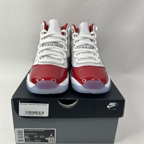 NikeAir Jordan 11 Retro GS “Cherry” 378038-116 6Y/Women’s 7.5 New - Picture 2 of 5