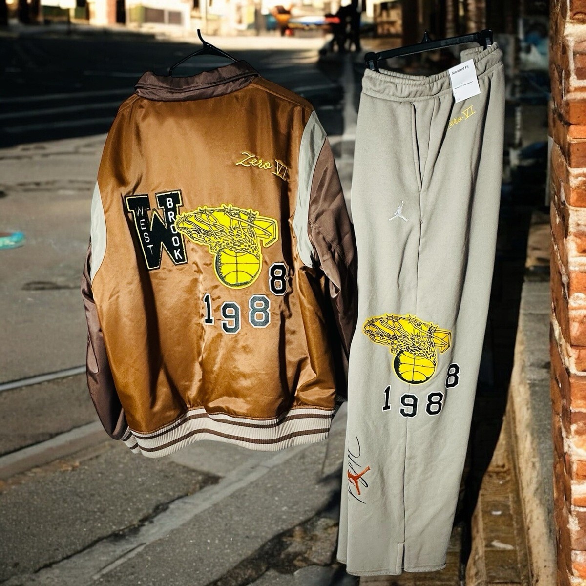 NIKE X JORDAN X HONOR THE GIFT MEN'S VARSITY JACKET (Size XL