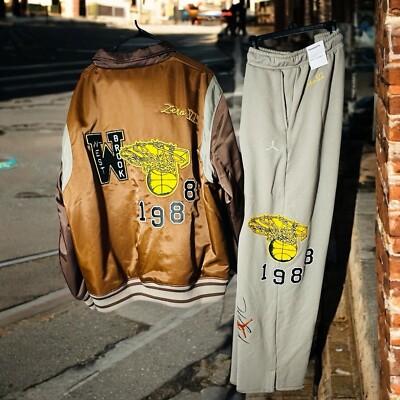 NIKE X JORDAN X HONOR THE GIFT MEN'S VARSITY JACKET (Size XL