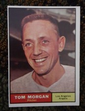 1961  TOPPS CARD#272  TOM MORGAN ANGELS   