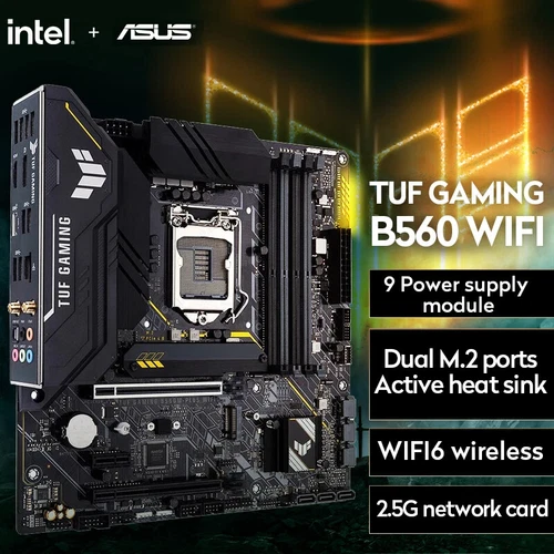 Asus TUF GAMING B560M-PLUS WIFI LGA 1200 Intel B560 Micro ATX Intel scheda madre - Foto 3 di 6
