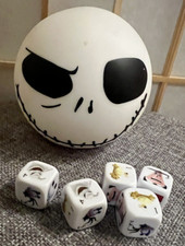 Nightmare Before Christmas Jack Skellington Yahtzee Game 5 Dice Free Shipping