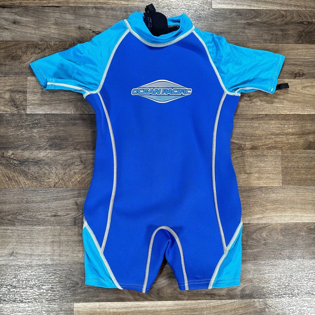 Ocean Pacific Kids Sz 7 Shortie Wetsuit Neoprene Swimwear Surf Sun