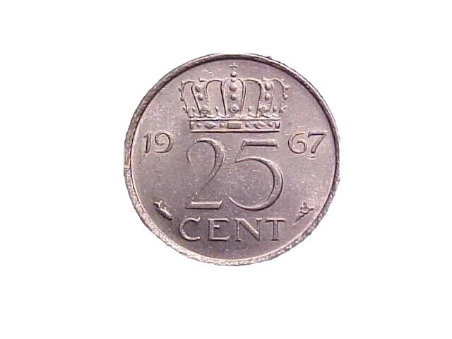 Nickel Netherlands Coins 1967