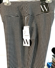 NWT SZ 8 WORTHINGTON BLACK WHITE PULLON SKINNY FIT PANTS RAY/ NYL/ SPDEX MY3