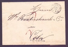 Vorphila Faltbrief 1837 mit Stempel ODENKIRCHEN nach C&ouml;ln / K&ouml;ln (171)