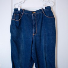 Vtg 12 High Waisted Gitano Jeans High Rise Bold Hem Classic Denim Soft Autumn