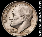 1961 Silver Roosevelt Dime - Scarce Better Date No Reserve  #i4775