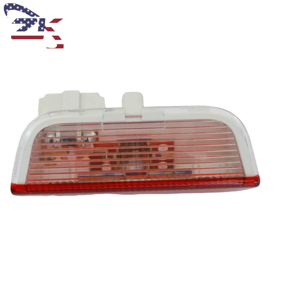 Luz de advertencia de puerta reflector lente roja lámpara de cortesía para Volkswagen VW 1K0947411A Foto 3 de 4
