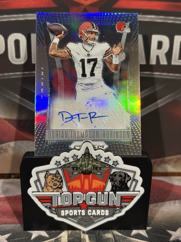 Dorian Thompson-Robinson 2024 Prizm Deca #S-DTR Silver Prizm Auto Cleveland-NFL
