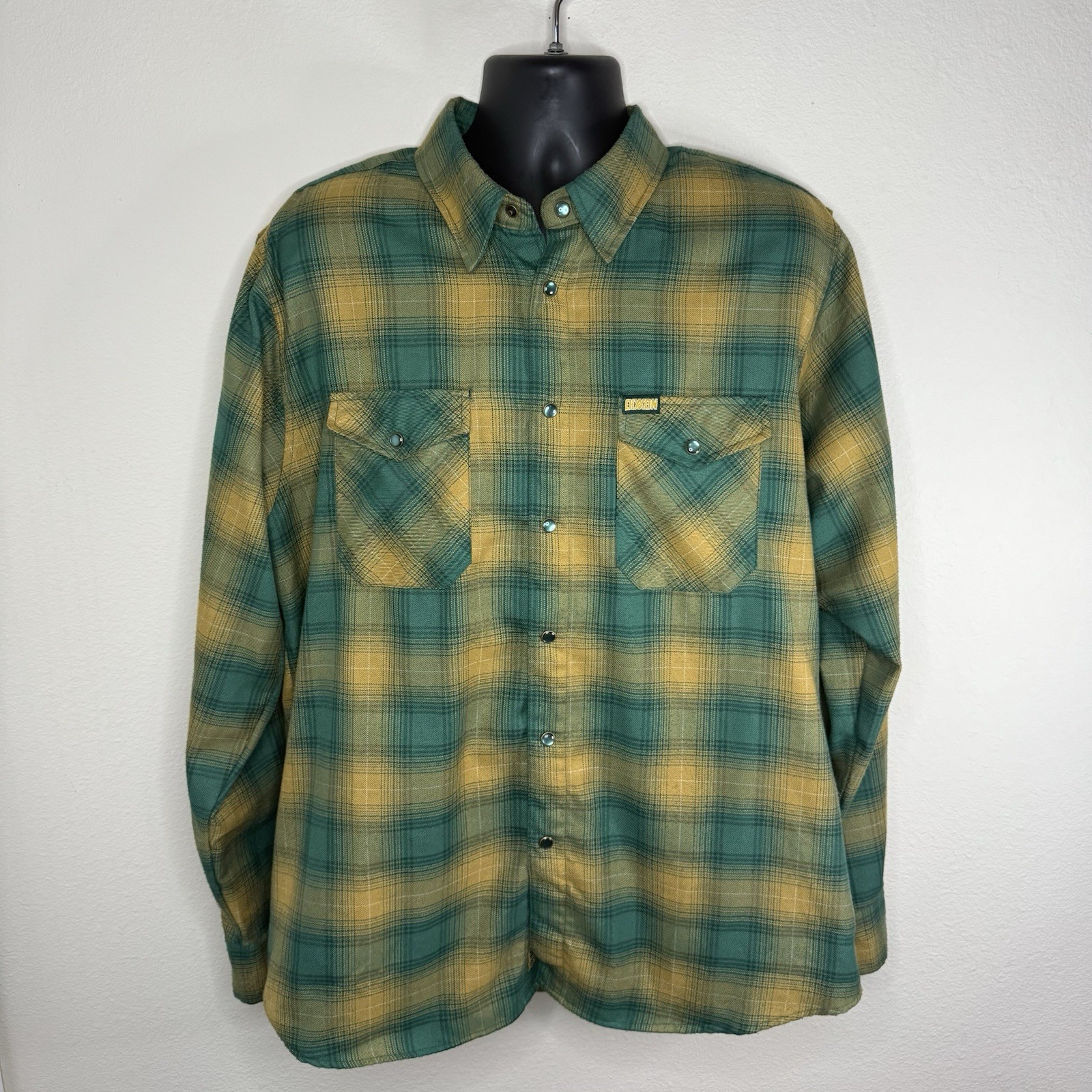 Dixxon Flannel Co The Bison Snap Button Long Sleeve Flannel Shirt Size XL