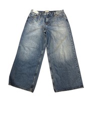 Next Wide Leg Mid Rise Jeans 14R