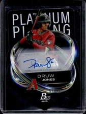 Druw Jones 2023 Bowman Platinum #PPD-7 Platinum Plating Auto /99